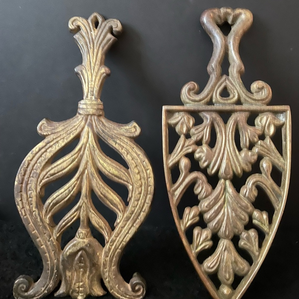 Vintage Brass Trivets- set of two
